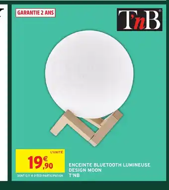 Intermarché Hyper Enceinte bluetooth lumineuse design moon offre