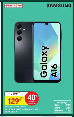 Intermarché Hyper SAMSUNG Galaxy a16 4g 4/128 bleu nuit offre