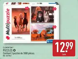 ALDI Clementoni puzzles offre