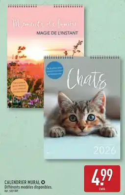 ALDI Calendrier mural offre