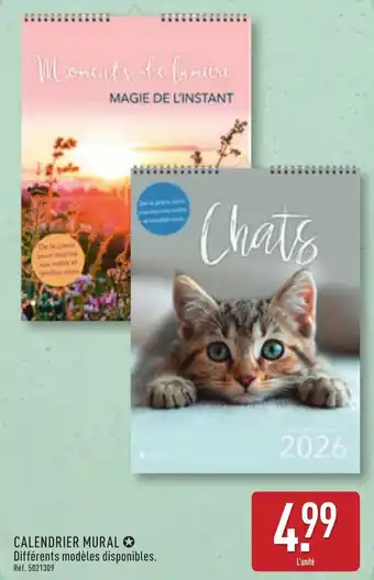 ALDI Calendrier mural offre