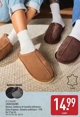 ALDI Up 2 fashion chaussons offre
