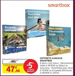 Intermarché Hyper SMARTBOX Coffrets cadeaux offre