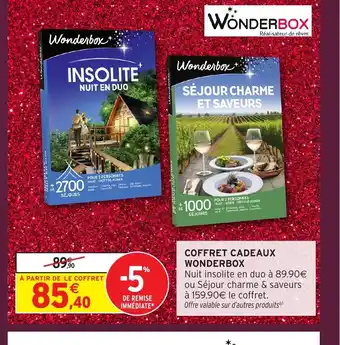 Intermarché Hyper WONDERBOX Coffret cadeaux offre