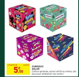 Intermarché Hyper Cuboquiz solar offre