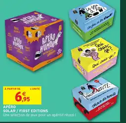 Intermarché Hyper Apéro solar / first editions offre