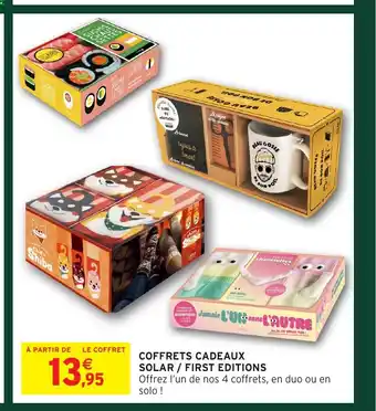 Intermarché Hyper Coffrets cadeaux solar / first editions offre