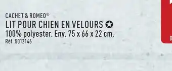 ALDI Lit pour chien en velours offre