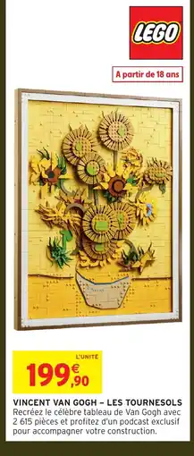 Intermarché Hyper LEGO Vincent van gogh - les tournesols offre