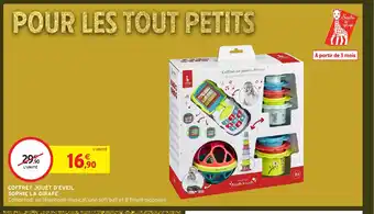 Intermarché Hyper Coffret jouet d'eveil sophie la girafe offre
