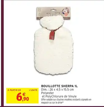 Intermarché Hyper Bouillotte sherpa offre