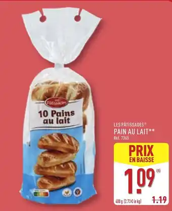 ALDI Pain au lait offre