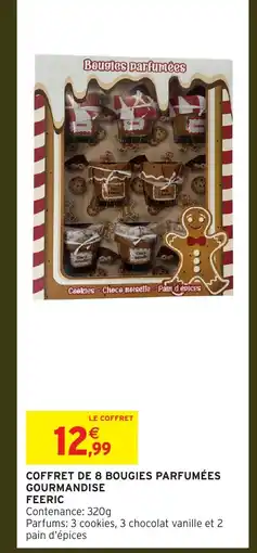 Intermarché Hyper FEERIC Coffret de 8 bougies parfumées gourmandise offre