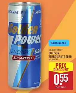 ALDI Golden power boisson énergisante zéro offre
