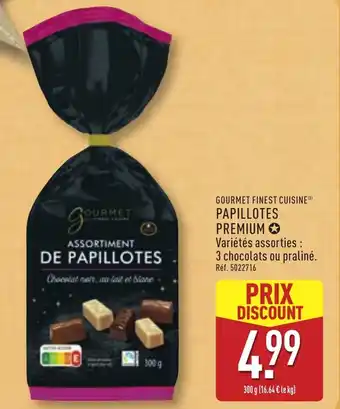 ALDI Gourmet finest cuisine papillotes premium offre