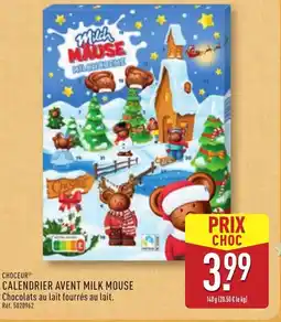 ALDI Calendrier avent milk mouse offre