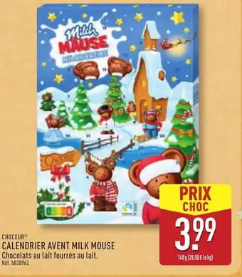 ALDI Calendrier avent milk mouse offre