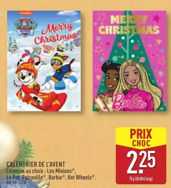 ALDI Calendrier de l'avent offre