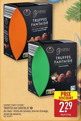 ALDI Gourmet finest cuisine truffes au chocolat offre