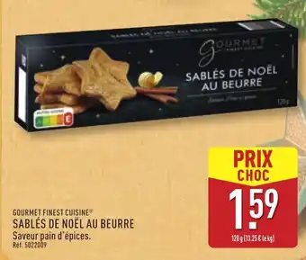 ALDI Sablés de noël au beurre offre