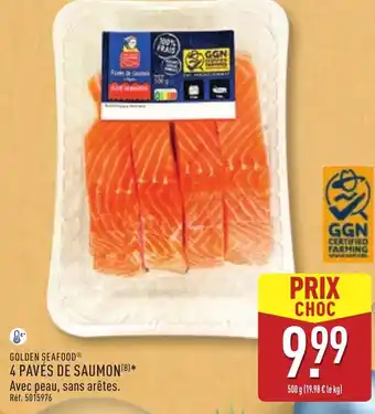 ALDI Golden seafood 4 pavés de saumon(b)* offre