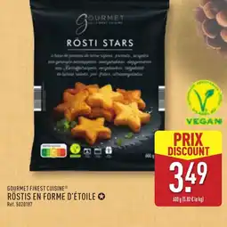 ALDI Gourmet finest cuisine röstis en forme d'étoile offre