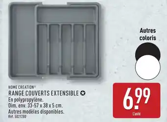 ALDI Range couverts extensible offre