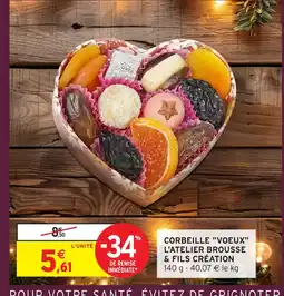 Intermarché Hyper L'ATELIER BROUSSE & FILS CRÉATION Corbeille voeux offre