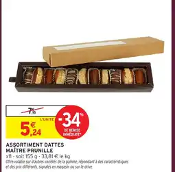 Intermarché Hyper MAÎTRE PRUNILLE Assortiment dattes offre