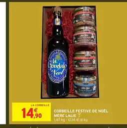 Intermarché Hyper Corbeille festive de noël mère lalie offre