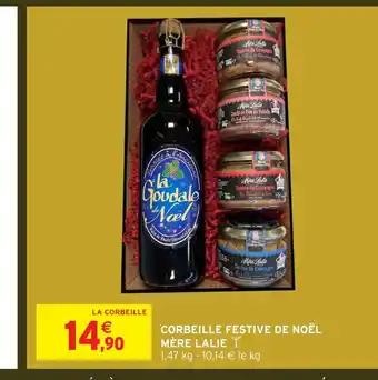 Intermarché Hyper Corbeille festive de noël mère lalie offre