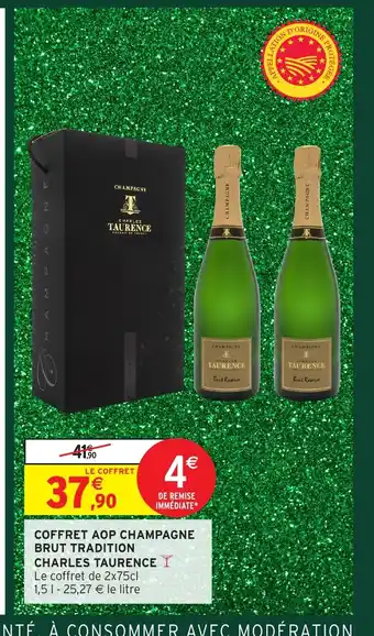 Intermarché Hyper CHARLES TAURENCE Coffret aop champagne brut tradition offre