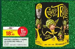 Intermarché Hyper LA CUVÉE DES TROLLS Coffret 5 bières + 1 verre offre