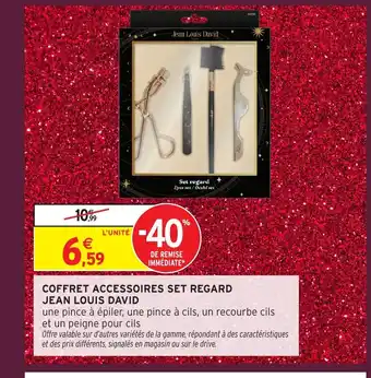 Intermarché Hyper Coffret accessoires set regard jean louis david offre
