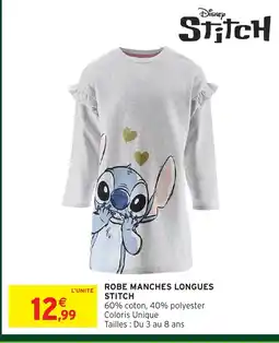 Intermarché Hyper Robe manches longues stitch offre