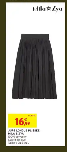 Intermarché Hyper Jupe longue plissee mila & zya offre