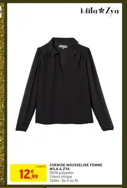 Intermarché Hyper Chemise mousseline femme mila & zya offre