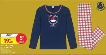 Intermarché Hyper PETIT BATEAU Pyjama femme offre