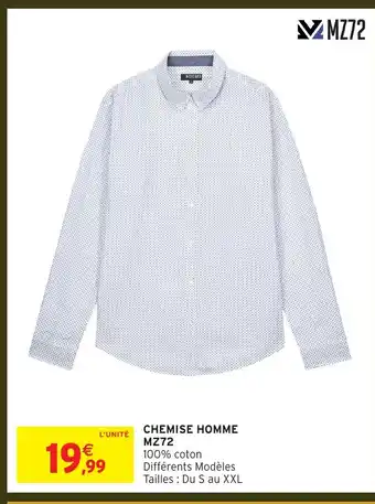 Intermarché Hyper Chemise homme mz72 offre