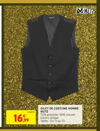 Intermarché Hyper Gilet de costume homme mz72 offre