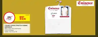 Intermarché Hyper EMINENCE T-shirt coton stretch homme offre