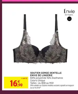 Intermarché Hyper Soutien gorge dentelle envie de lingerie offre