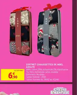 Intermarché Hyper Coffret chaussettes de noel adulte offre