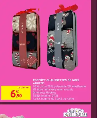 Intermarché Hyper Coffret chaussettes de noel adulte offre