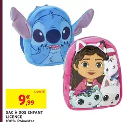 Intermarché Hyper Sac à dos enfant licence offre