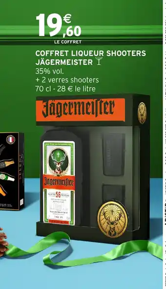 Intermarché Hyper JÄGERMEISTER Coffret liqueur shooters offre