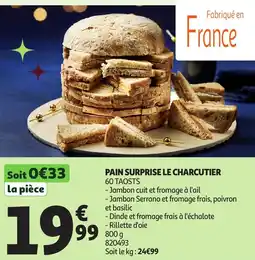Auchan Pain surprise le charcutier offre