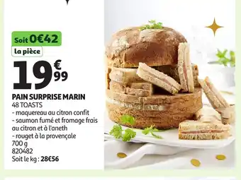 Auchan Pain surprise marin offre