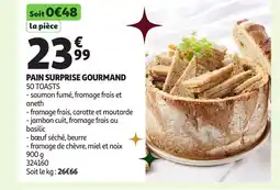 Auchan Pain surprise gourmand offre