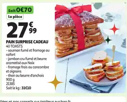 Auchan Pain surprise cadeau offre